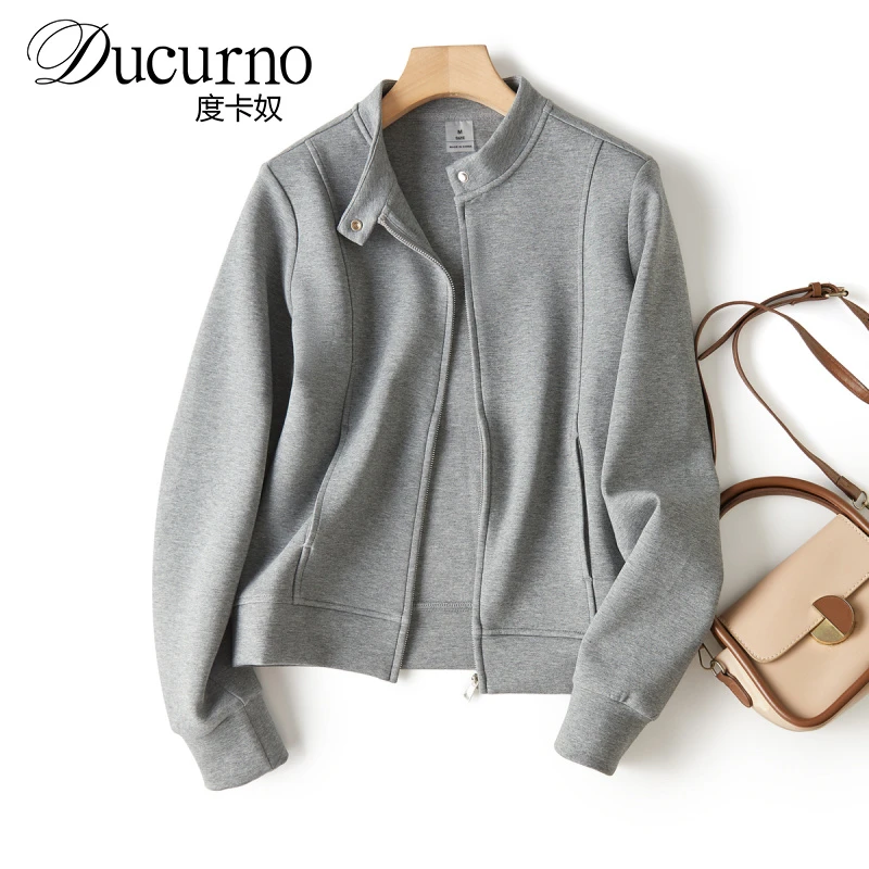 抗皱立领Q弹糯感空气层领袢立领休闲瑜伽服拉链外套女上衣秋新款2