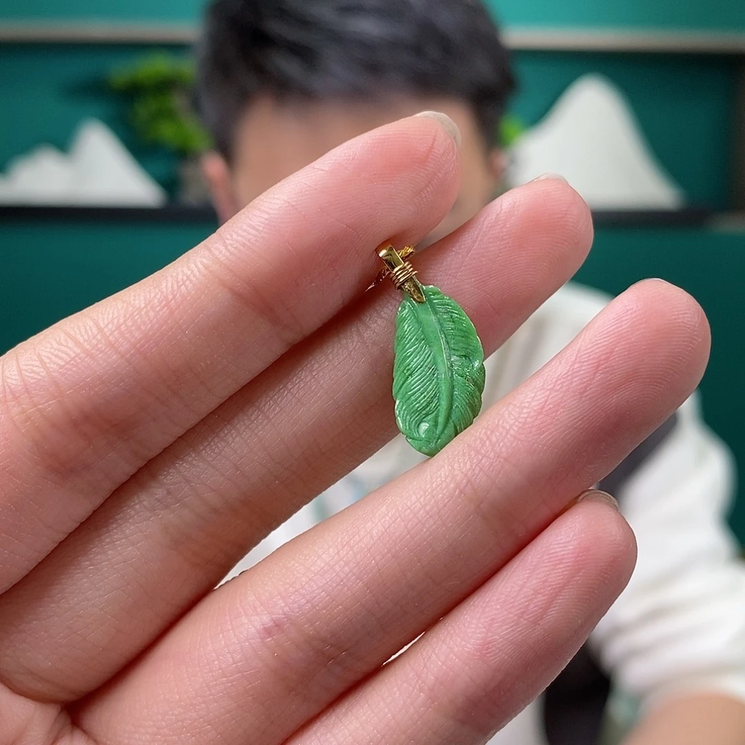 绿松石18K金镶嵌珠宝奇石