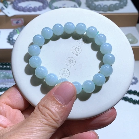 翡翠未镶嵌手链56