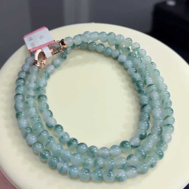 未镶嵌手链翡翠冰胶蓝飘卡5