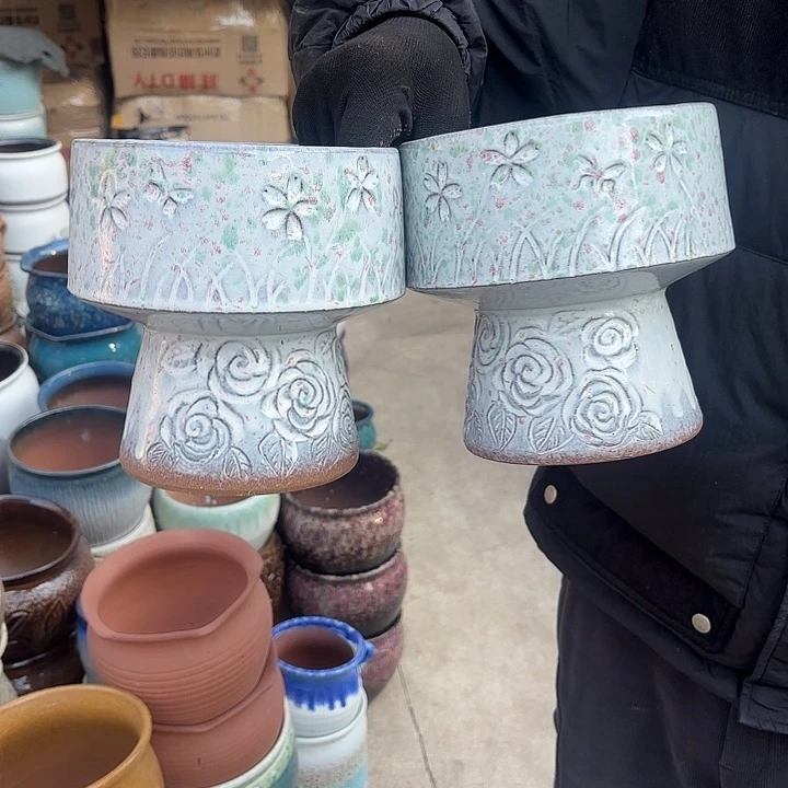 红陶两个火锅口径16高度17