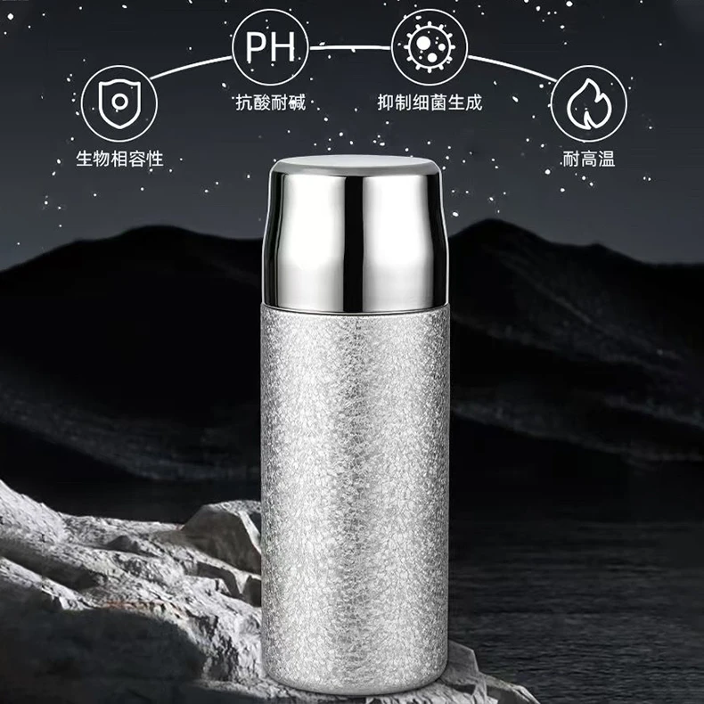 E619#焖茶钛杯保温杯茶水分离杯  450ML