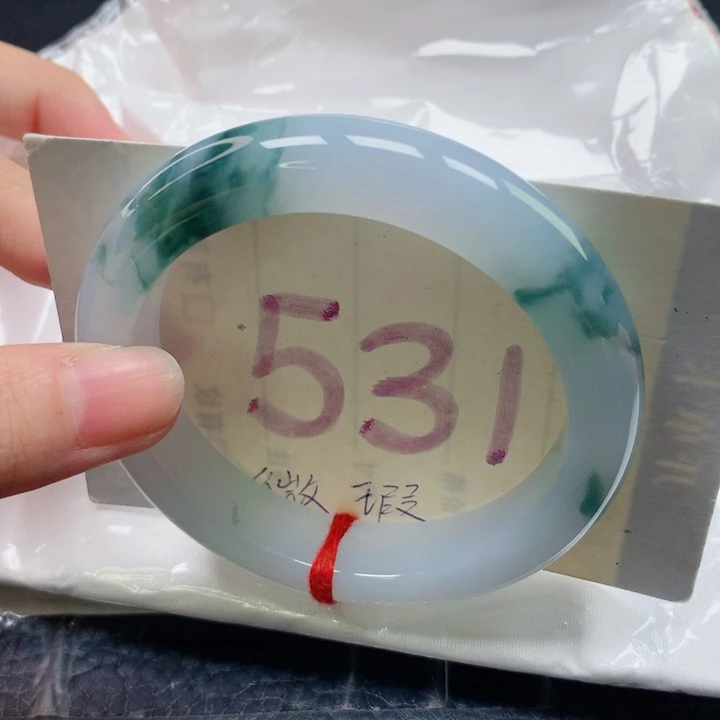 未镶嵌手镯翡翠圈口5455