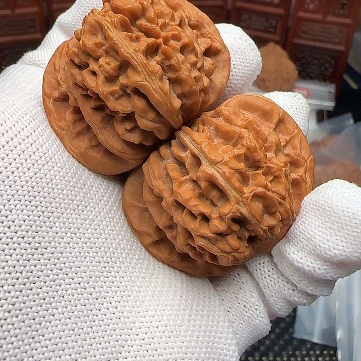 文玩核桃吊坠全品夹板四座楼41尺