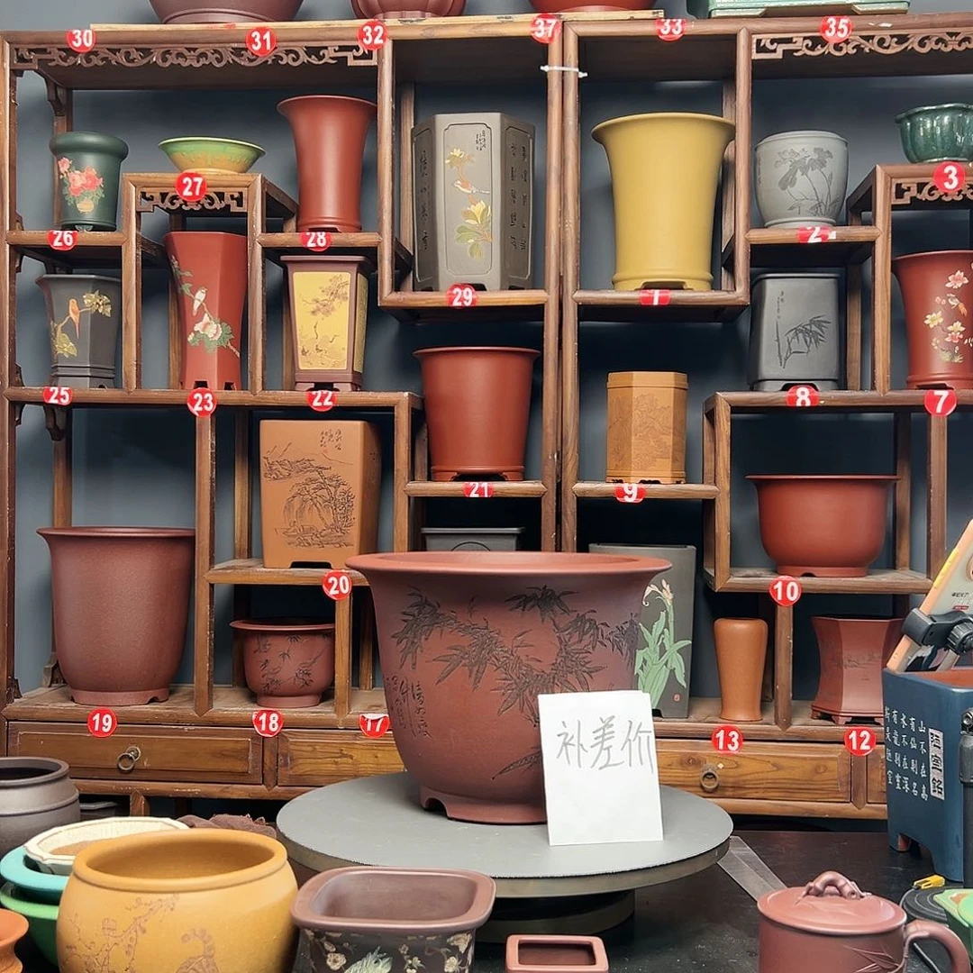 紫砂花盆用****4全手工花盆补差价