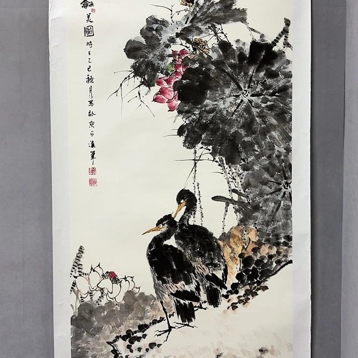 国画亲笔手绘放心去藏