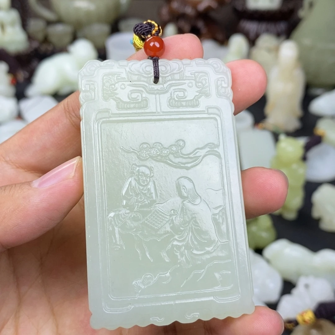 和田玉未镶嵌挂件