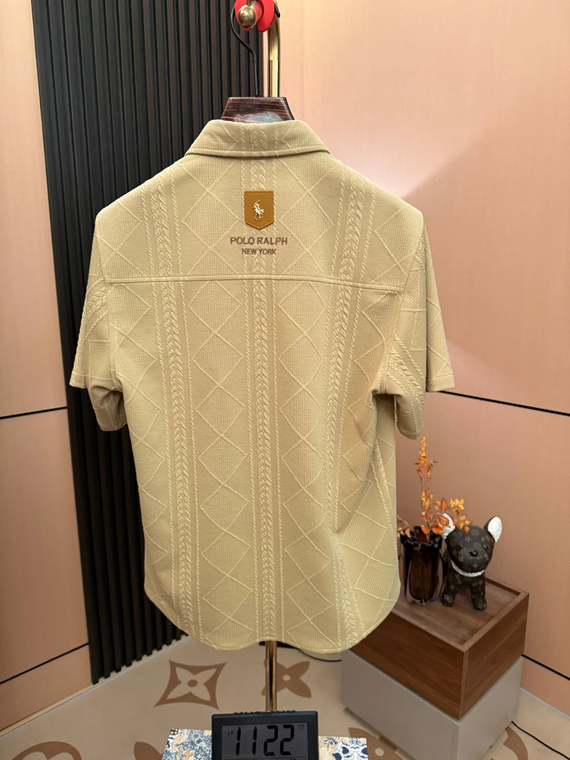 2025年夏季新款复古百搭老钱风衬衫短袖-【FX-0918短袖】-香港祥