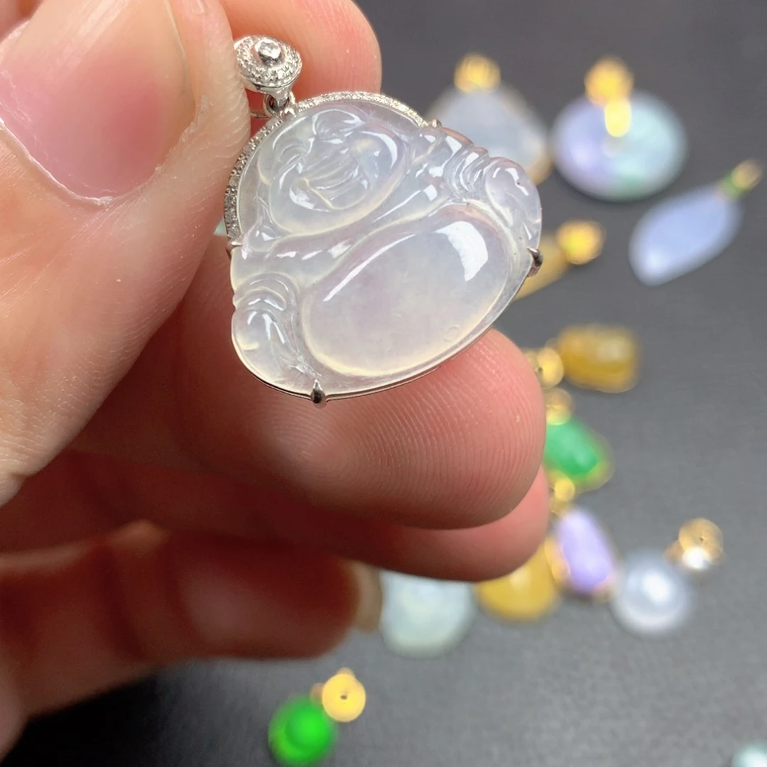 【闪购商品】颈饰18K金镶嵌翡翠翡翠