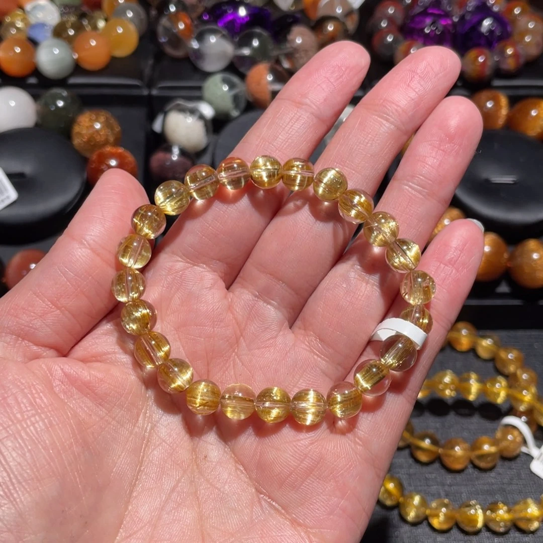 水晶手链未镶嵌钛晶7.5mm