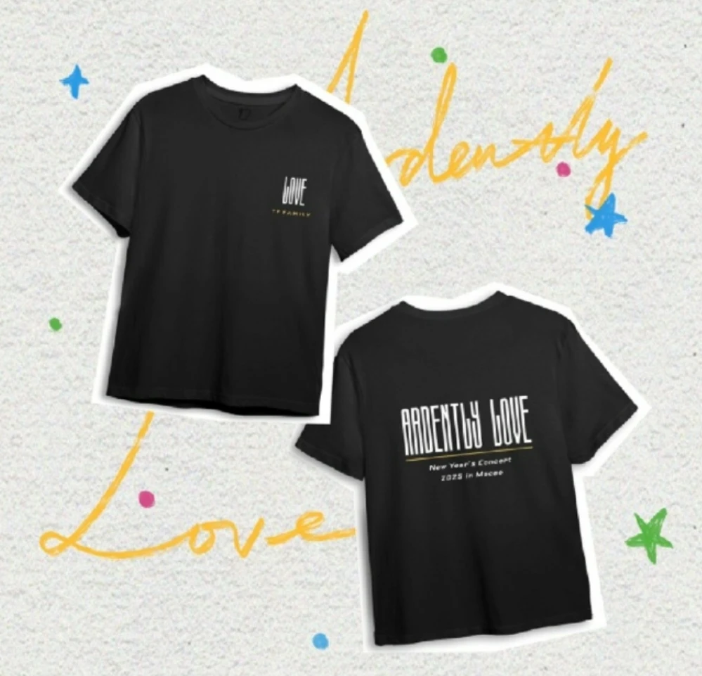 【官方正品未拆转寄】25年新年音乐会热爱 纪念T恤时代少年团版全套