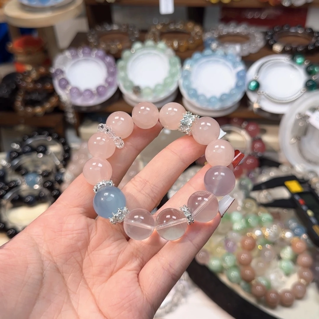 水晶手链未镶嵌设计款 拍2发1