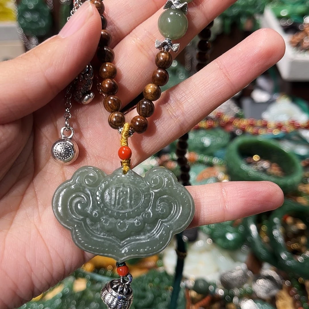 未镶嵌岫玉毛衣链