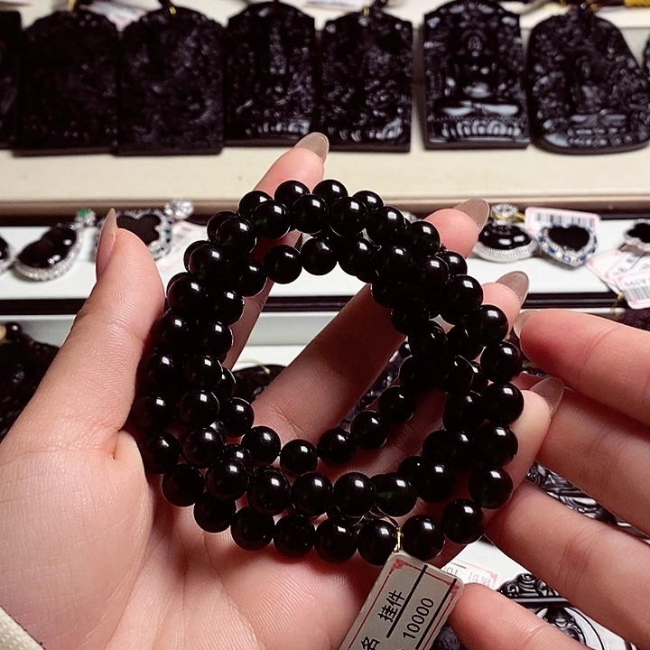 天然缅料A货卡8项链999