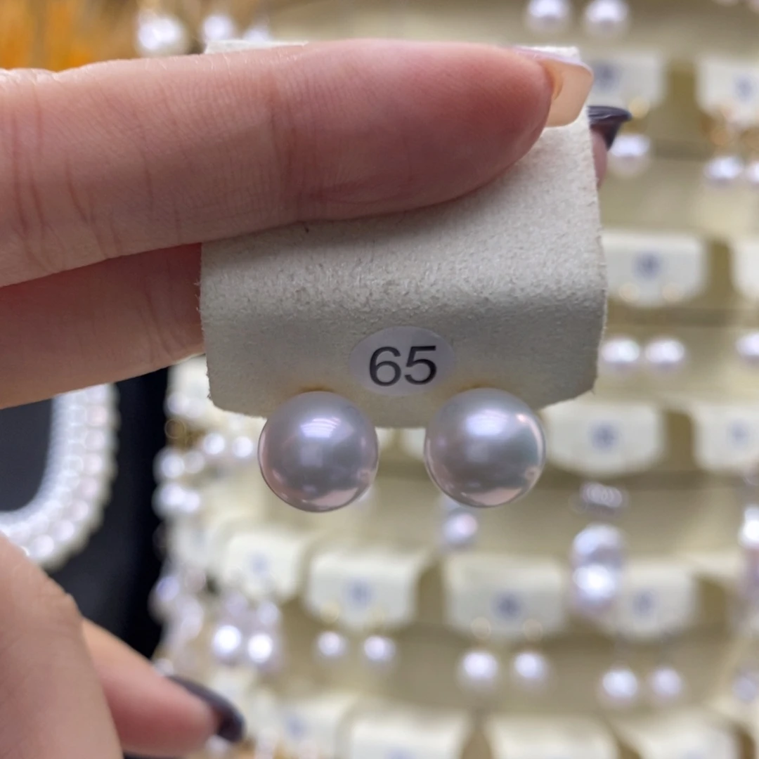 18K金镶嵌耳饰淡水珍珠