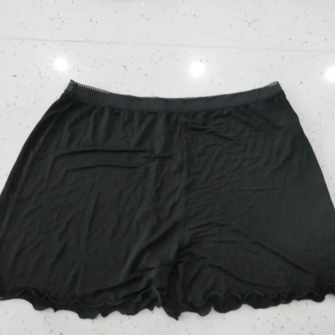 WQ-1173桑蚕丝两色三分裤DK