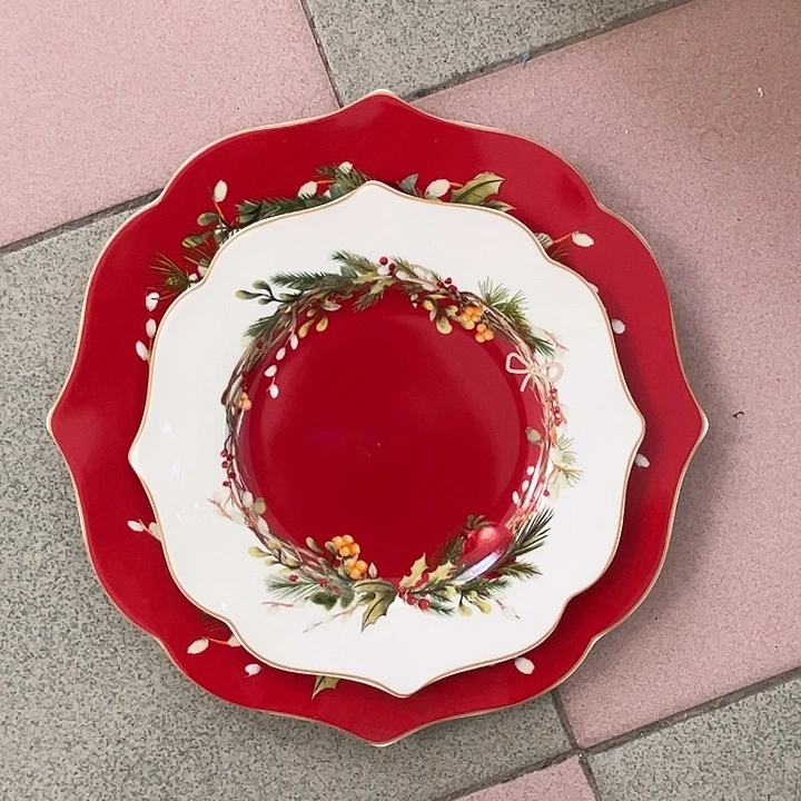 新骨瓷10.5/8英寸一大一小微瑕不退不换