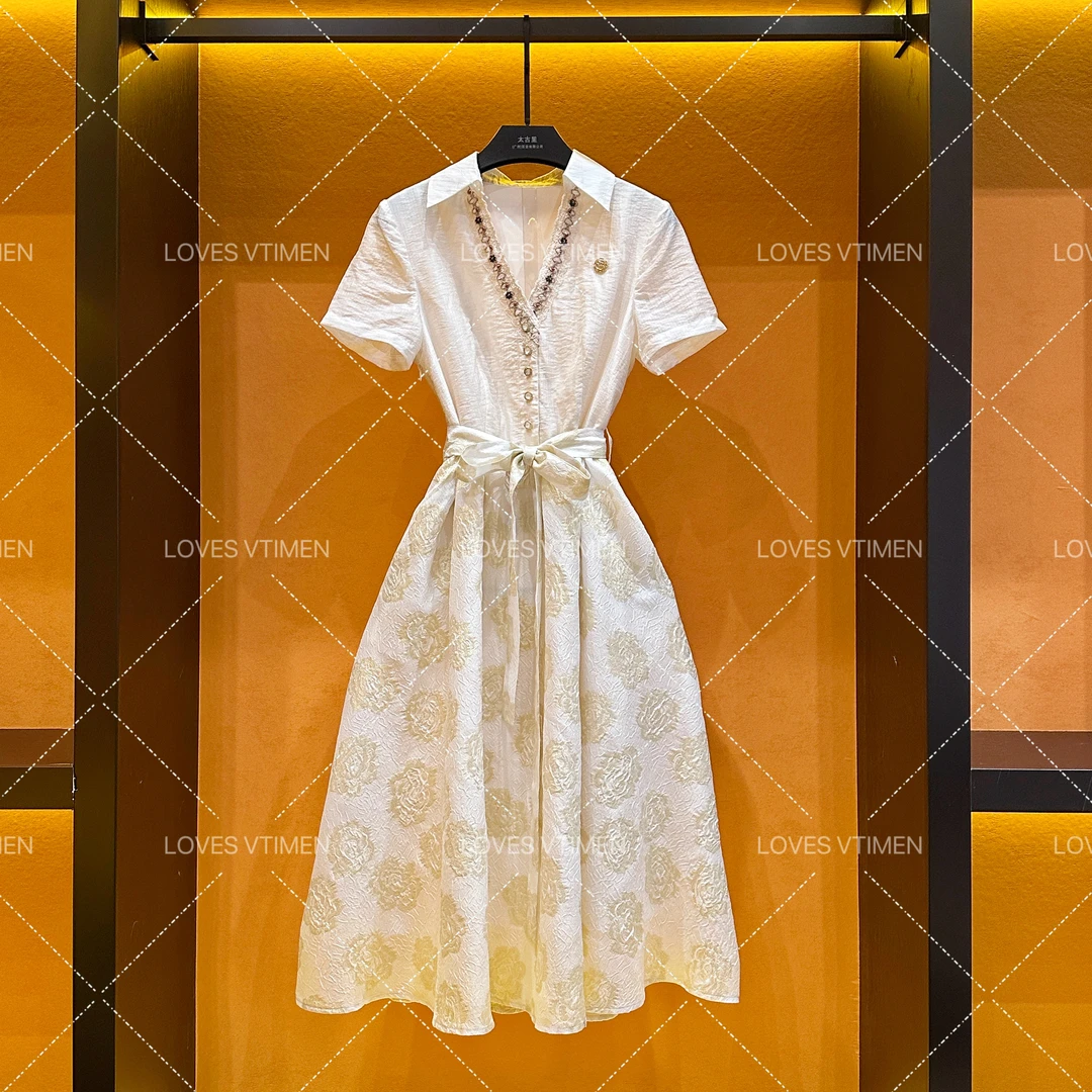 大胆专属-夏季时尚设计师法式轻奢小众高级感显瘦连衣裙CO-17