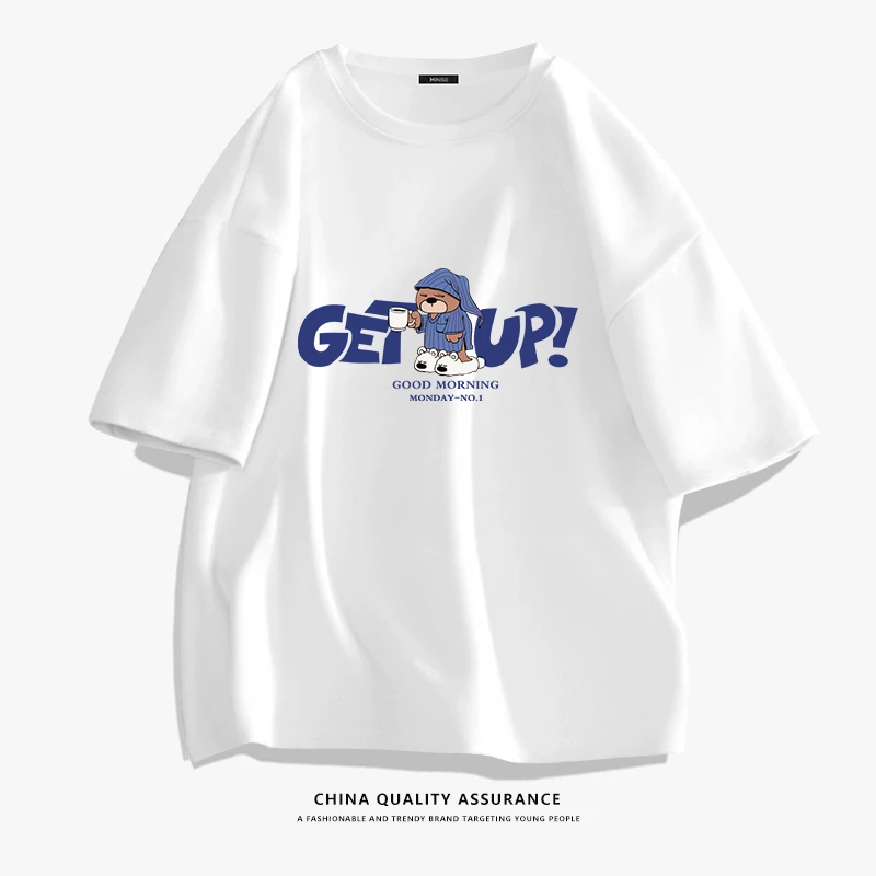 【SOLO】夏季重磅纯棉宽松显瘦痞帅短袖男女T恤潮牌洋气痞帅短袖