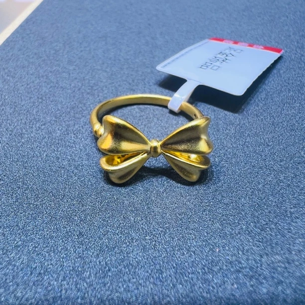 【莹莹专享】足金999 蝴蝶结 ZP 0.98  11# 纳金添福