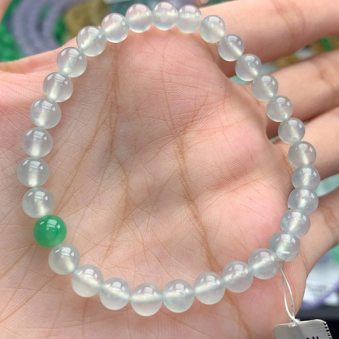 毛衣链未镶嵌翡翠糖****桃