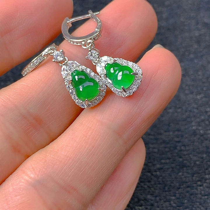 翡翠银S925镶嵌颈饰