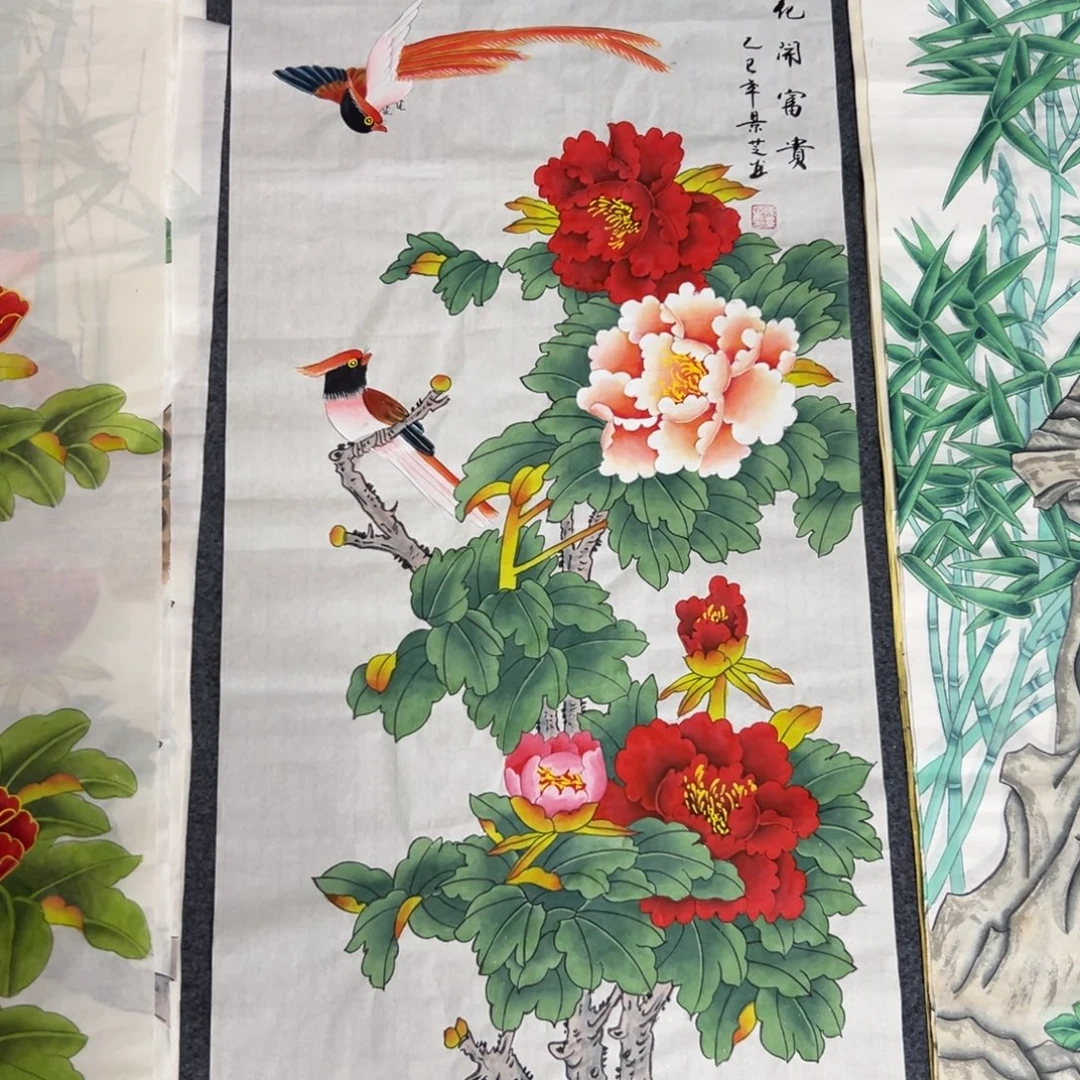 长***雁国画尺寸100✖️50三尺精品手绘画
