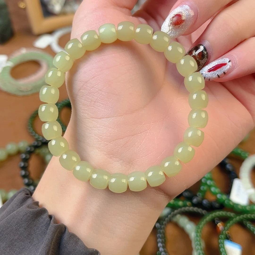 和田玉未镶嵌手链