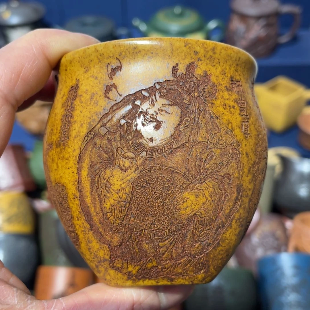 原矿紫砂手工主人杯