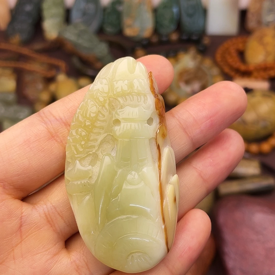 合金蛇纹石玉颈饰