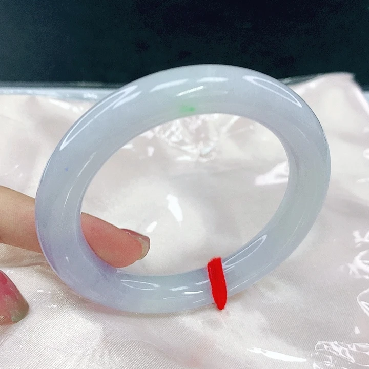 翡翠未镶嵌手镯圈56，04205