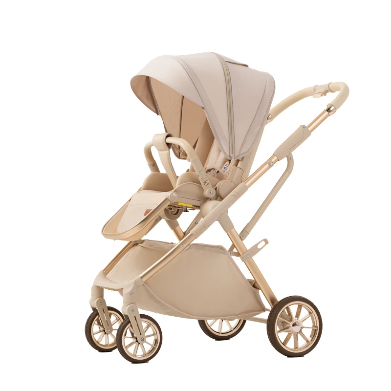 轻便折叠可坐可躺婴儿车高景观遛娃神器