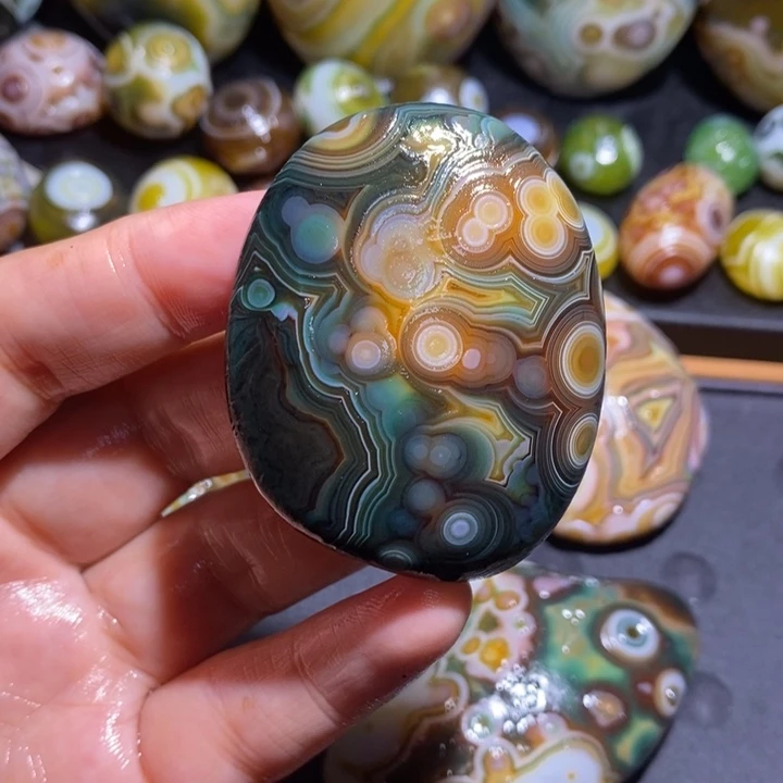 未镶嵌玛瑙/玉髓珠宝半成品心****7