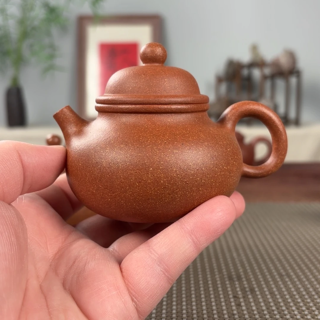紫砂茶壶黄龙山原矿紫砂壶190