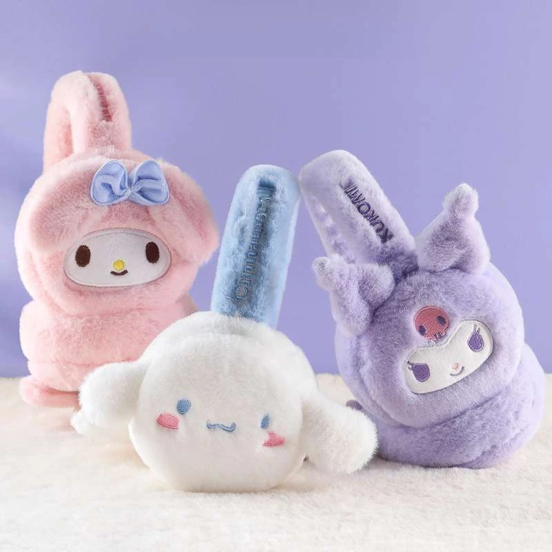 正版库洛米美乐蒂儿童保暖耳罩女童冬季耳包小女孩护耳套冬天耳暖