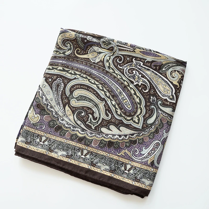 复古暖色腰果桑蚕丝羊毛丝毛长巾女士围巾（241934）20573