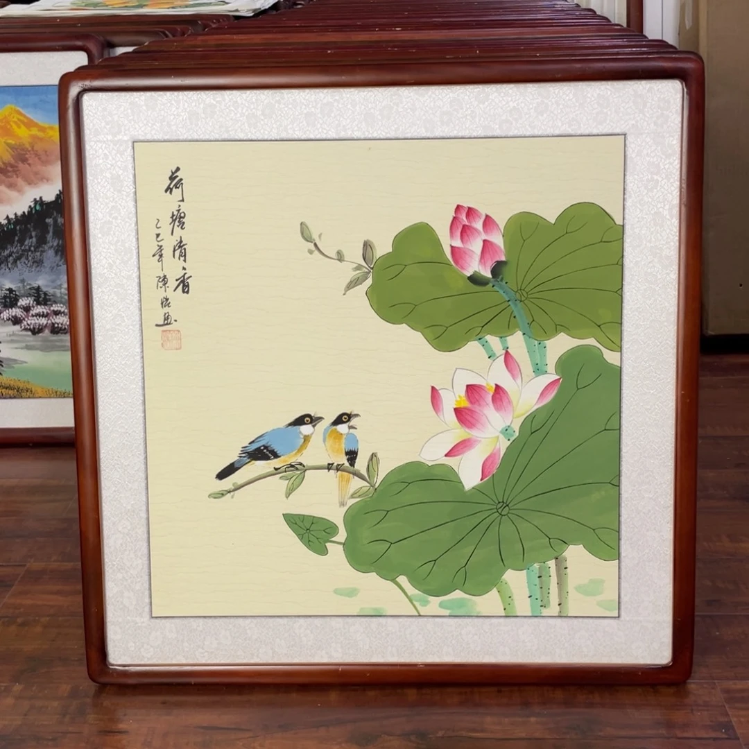 国画带框尺寸63*63厘米