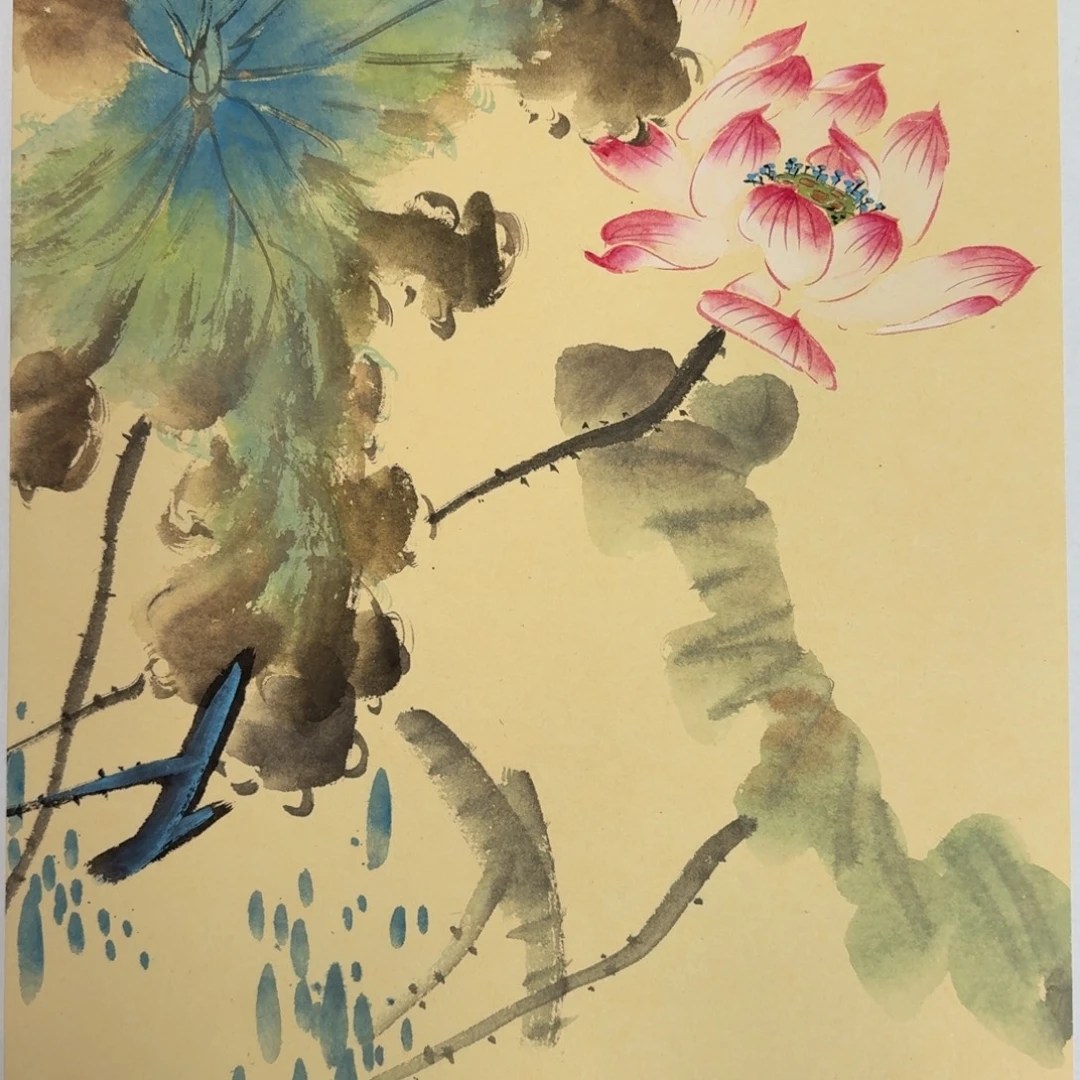 国画纯手绘山水花鸟作品