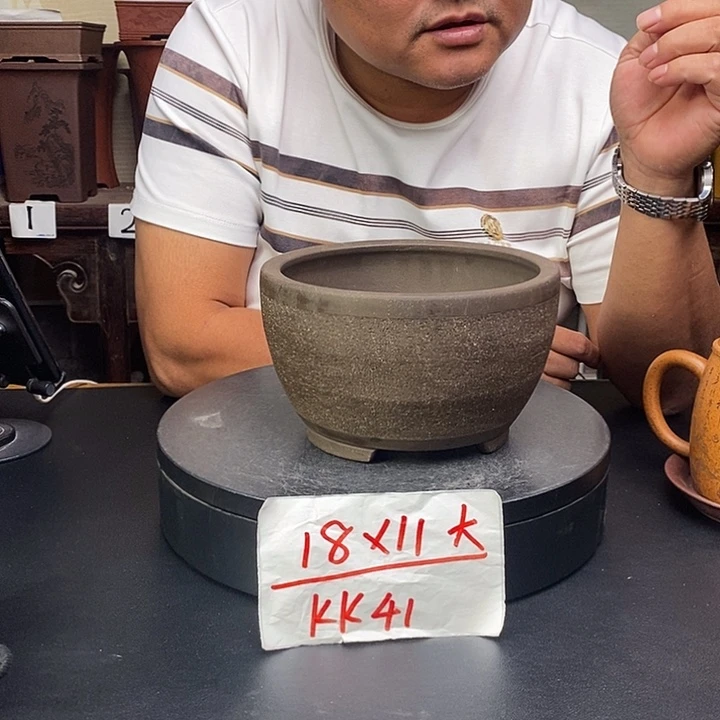 紫砂花盆货号一只KK41