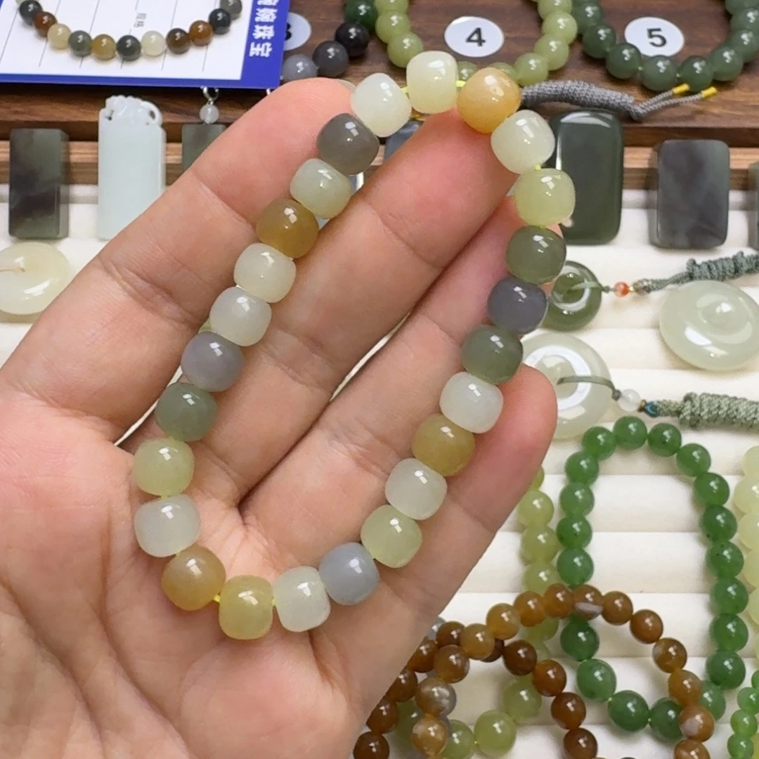 和田玉未镶嵌手链