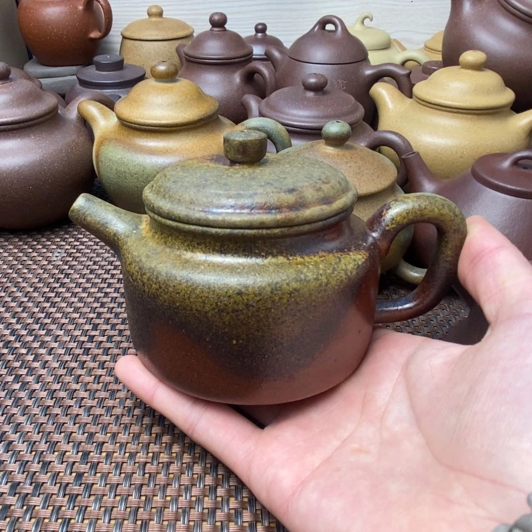 紫砂茶壶党柴烧德钟