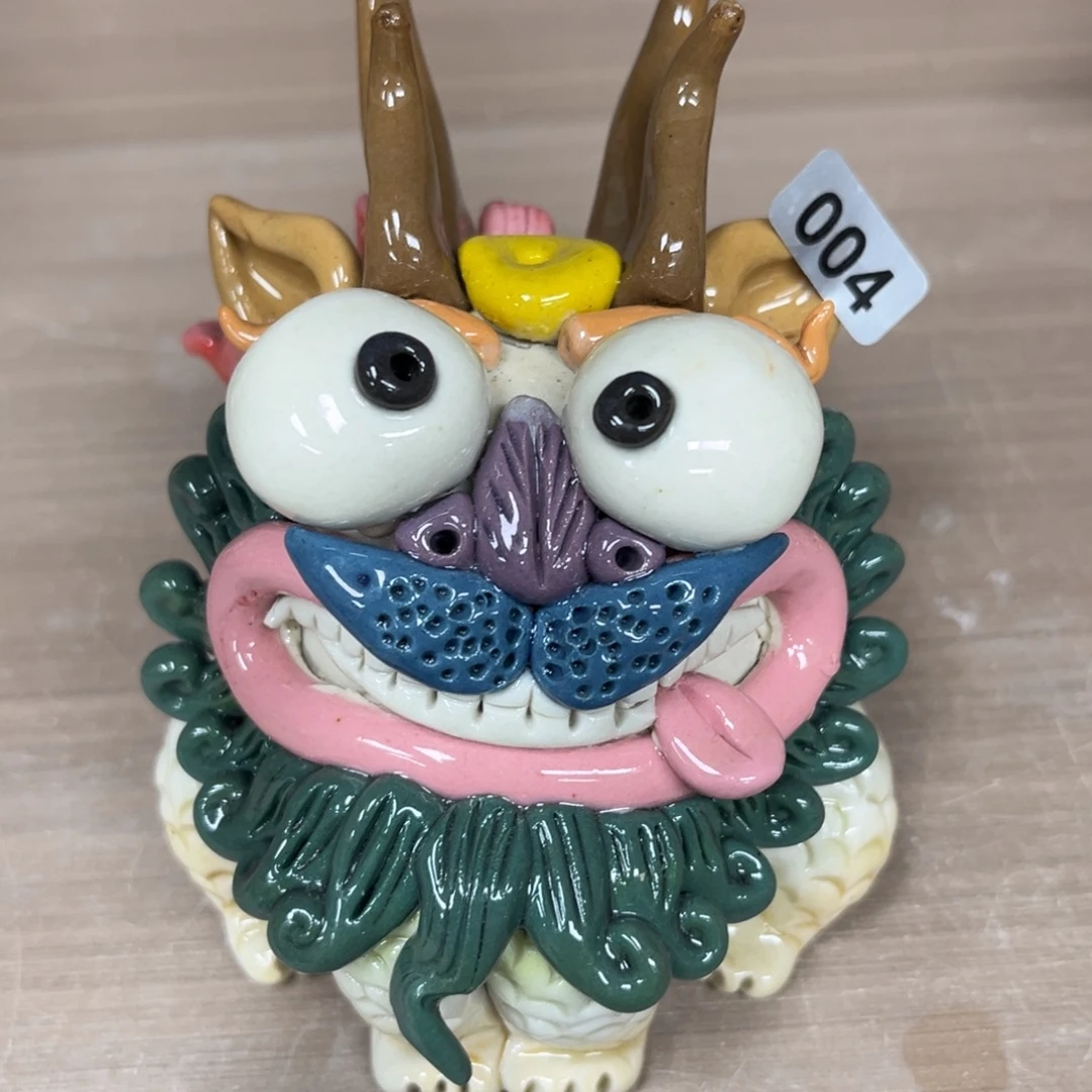 陶瓷纯手工抽象陶瓷摆件004