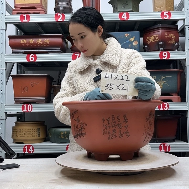 紫砂花盆紫砂花盆