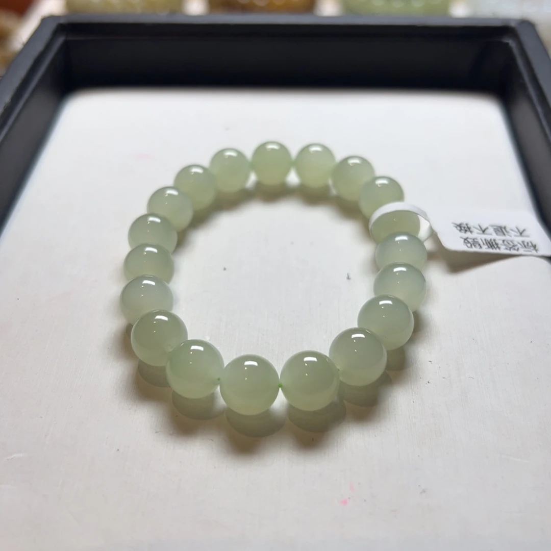 和田玉手链未镶嵌卡10晴水