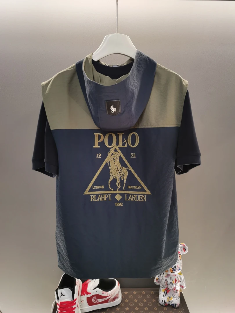 【十一专属-L439】夏季清爽感拉满 轻奢高级感刺绣男士短袖上衣