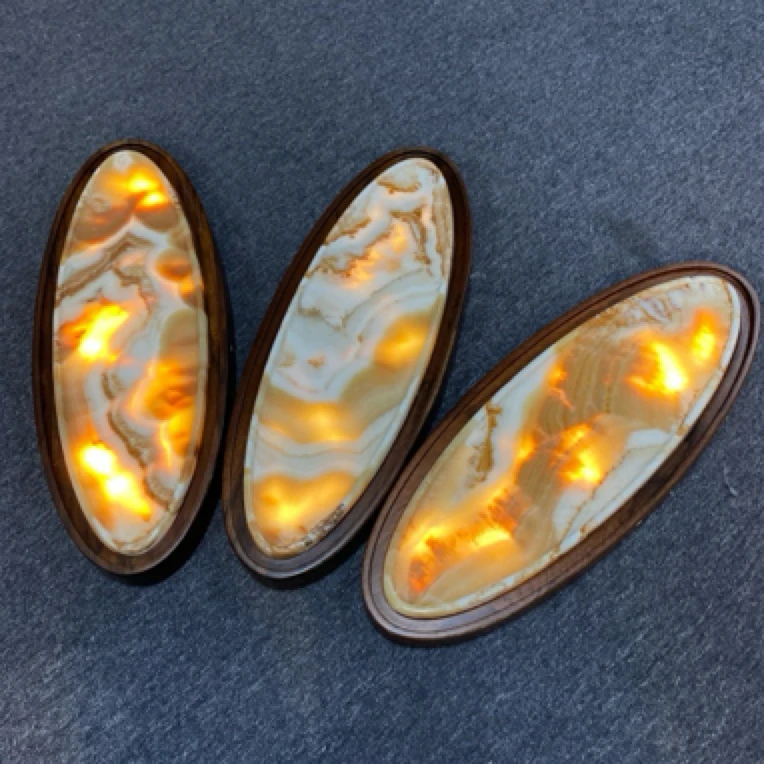 天然透光石材干泡台