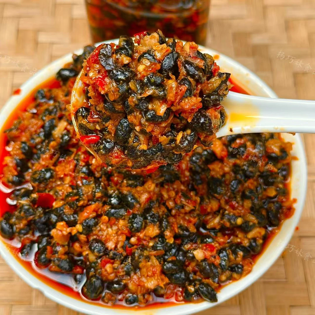 杨巧妹香辣农家豆豉江西美食豆豉辣酱豆瓣酱即食下饭菜调味佐餐