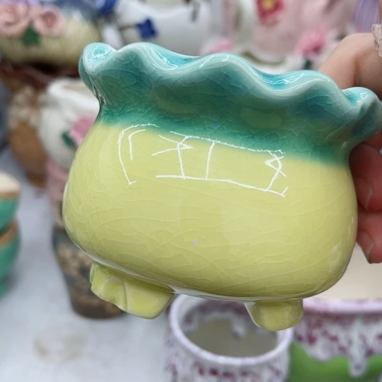 多肉绿植陶瓷花盆9.9包邮，有空