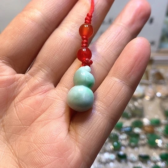 翡翠未镶嵌颈饰手机吊坠