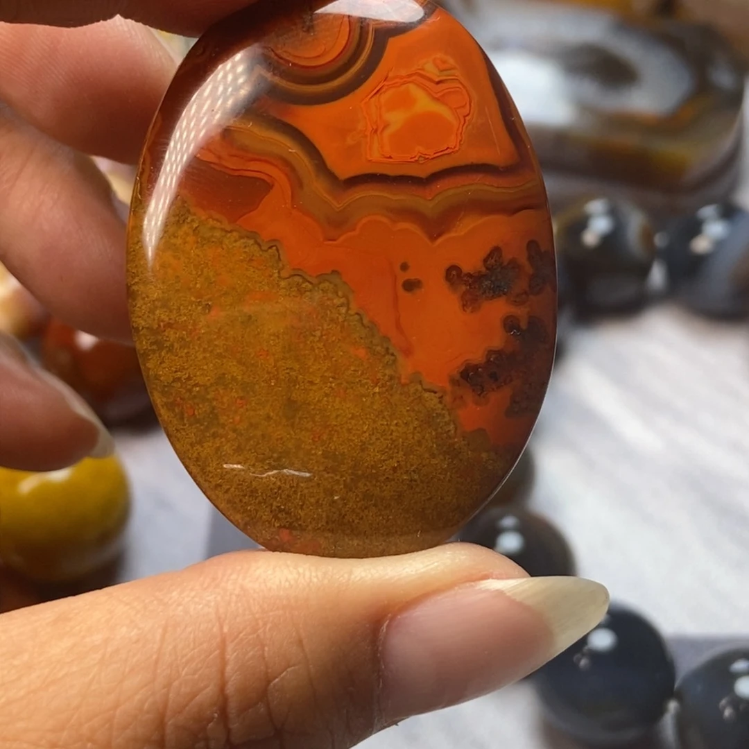 玛瑙/玉髓颈饰未镶嵌萌*儿战国红